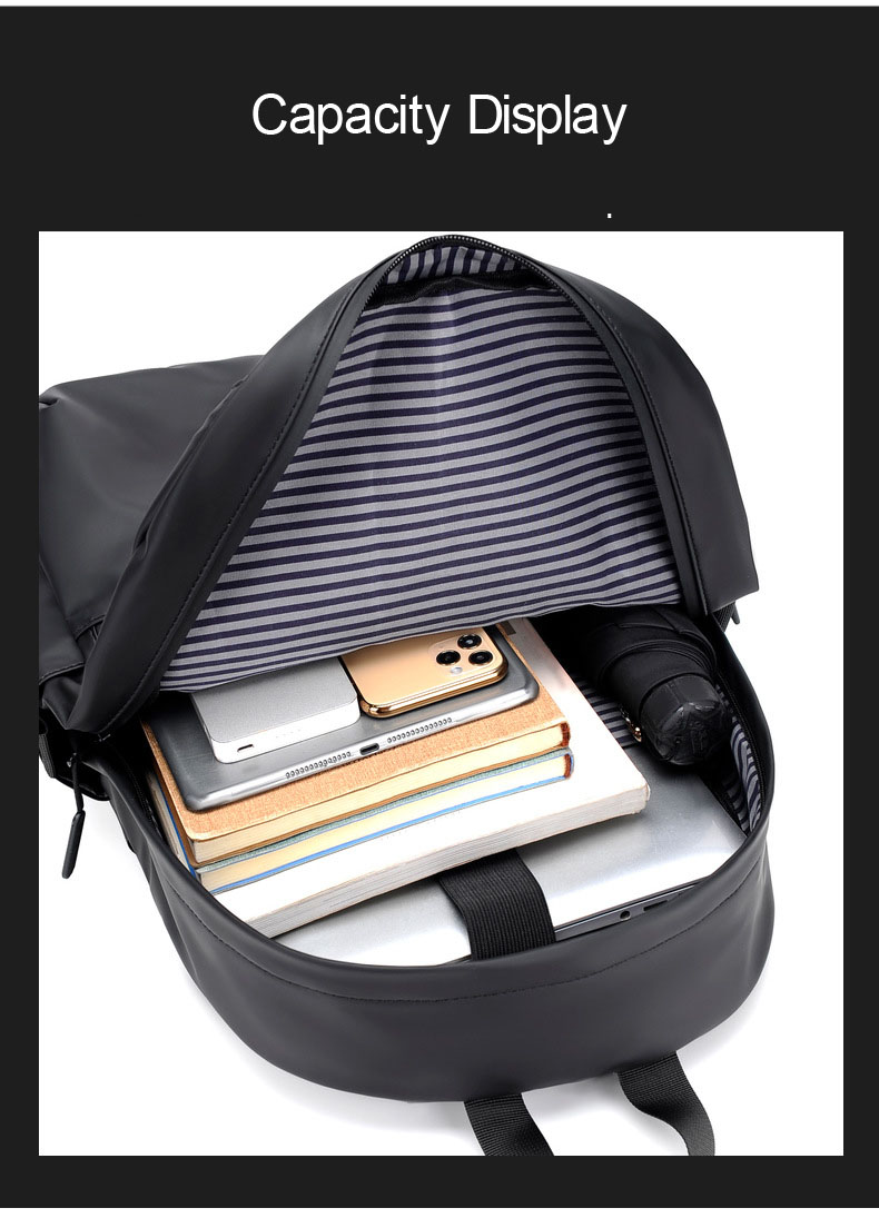 Men's Waterproof Ultralight Backpack High Quality Soft Polyester, Simple Design