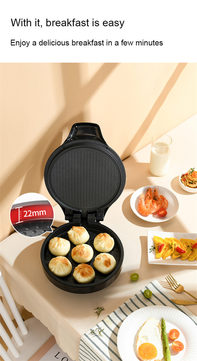 Electric Baking Pan, Double-sided Heating Even Heating Convenient Fast Cooking 3 Cooking Modes, for Home