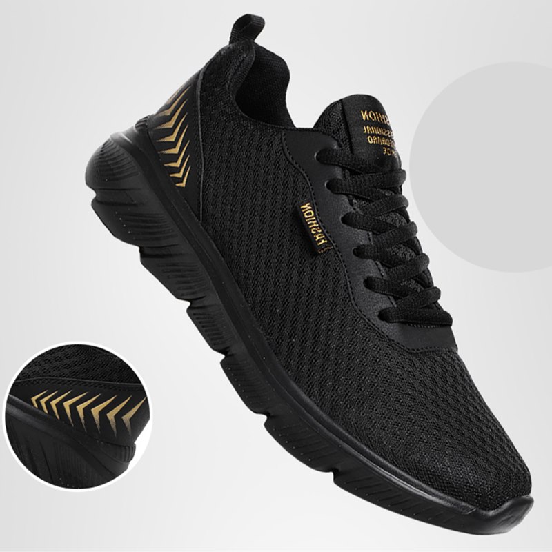 Fashion Men's Sneaker, Breathable Running Shoes Non Slip Casual Lightweight Thick Sole, Large Size