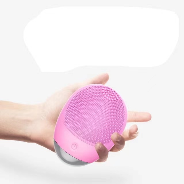 Mini Electric Facial Cleansing Brush, Silicone Deep Pore Clean Waterproof Low Noise Easy Control, Suitable for All Skins