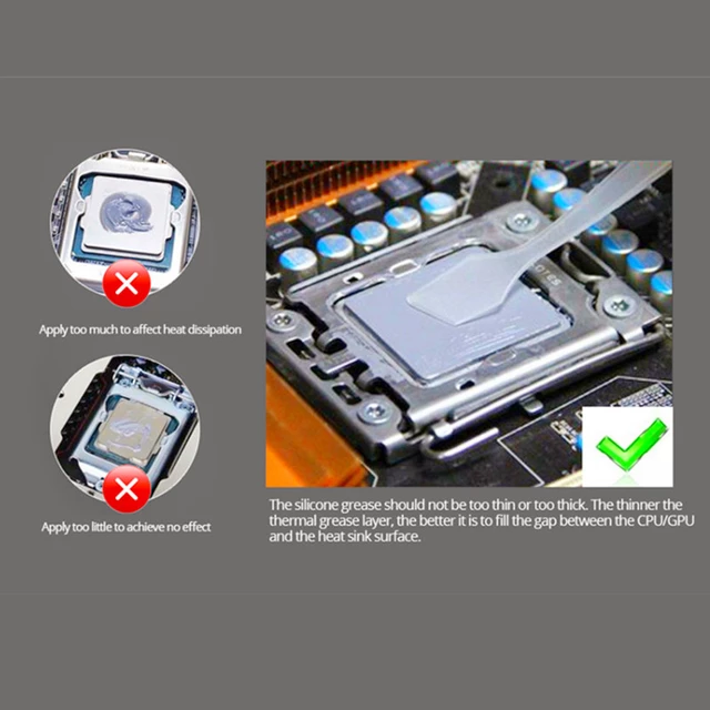 Silicone Thermal Paste Grease, 1.93 W/m.k HY510 10g High Performance Ratio High Quality, for CPU GPU