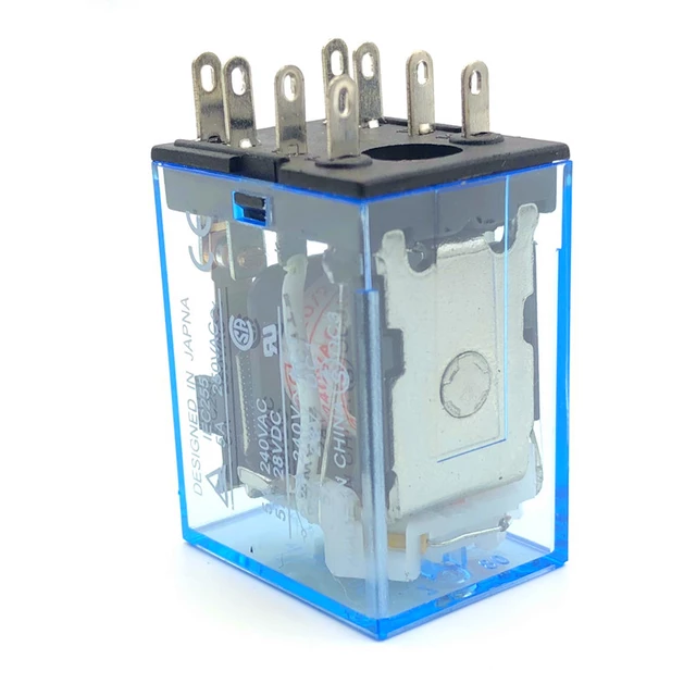 Miniature Coil Relay Switch, 10 Pieces 8 Pins DPDT 2NO/2NC HH52P35*26.5*20.3in Safe to Use High Quality, for Home