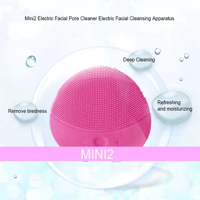 Rechargeable Electric Silicone Face Brush for Women Deep Cleansing, Refreshes & Moisturizes Skin ﻿