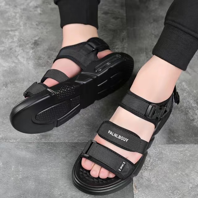 Men's 2022 New Fashion Sandals, Anti-Slip Breathable Lightweight Black Three-layer Sole Comfortable, for Men