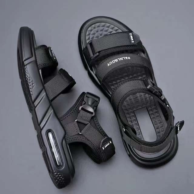 Men's 2022 New Fashion Sandals, Anti-Slip Breathable Lightweight Black Three-layer Sole Comfortable, for Men