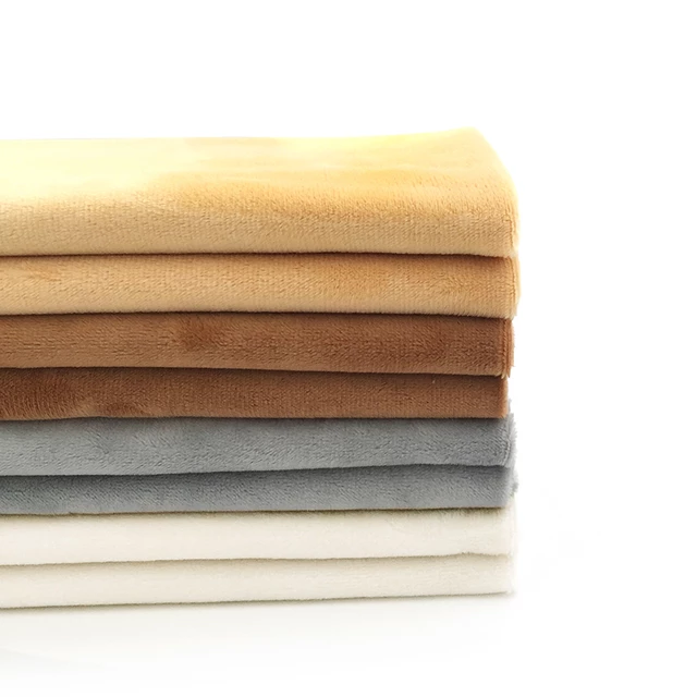 ZYFMPTEX 100% Polyester Plush Fabric, Comfortable Warm Skin-friendly Durable, for Babies