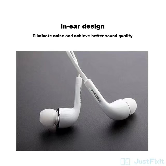 Samsung Compatible In Ear Headphones with Microphone, 3.5mm Metal Jack, High Quality Sound