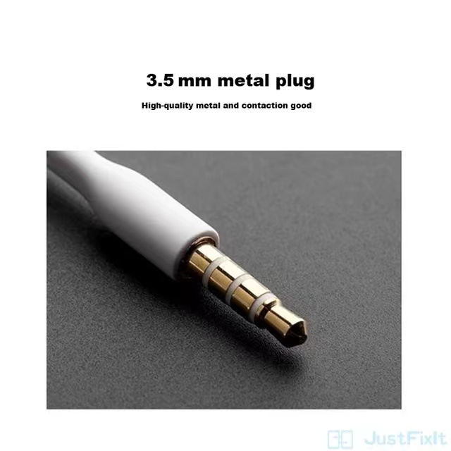 Samsung Compatible In Ear Headphones with Microphone, 3.5mm Metal Jack, High Quality Sound