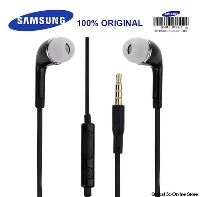 Samsung Compatible In Ear Headphones with Microphone, 3.5mm Metal Jack, High Quality Sound