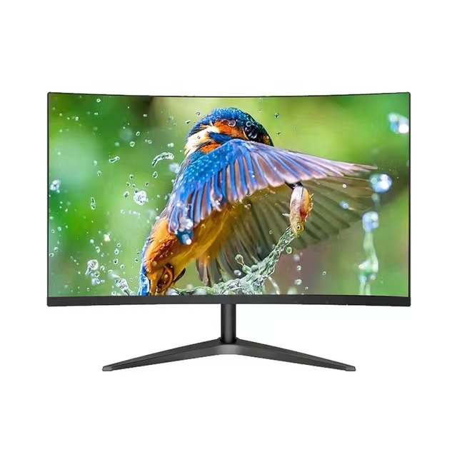 32in Curved LED Display Monitor, HDMI Display 144hz High Quality Simple Design High Performance Ratio, for Gaming
