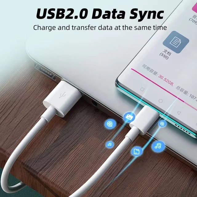 C-Type Fast Charging Cable, 7A 100W Out Put Smart Chip Super Fast Charging Phone Protection, for Xiaomi Samsung