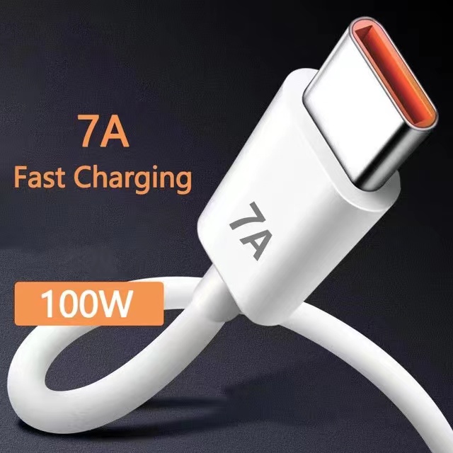 C-Type Fast Charging Cable, 7A 100W Out Put Smart Chip Super Fast Charging Phone Protection, for Xiaomi Samsung