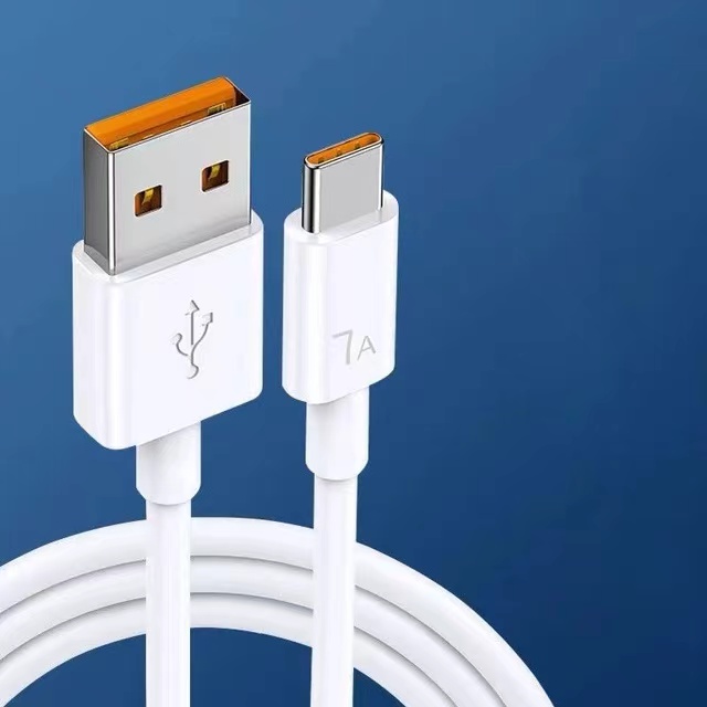 C-Type Fast Charging Cable, 7A 100W Out Put Smart Chip Super Fast Charging Phone Protection, for Xiaomi Samsung