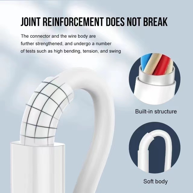 Type C Charging Wire, 20W Fast Charging Better Phone Protection Reinforced Strain Durable Low Power Loss, for iPhone