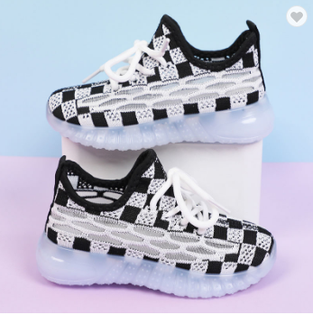 Children Fly Knit Athletic Shoes, Breathable Mesh Anti-slip Wear Resistant Disposable Lightweight, for Boys