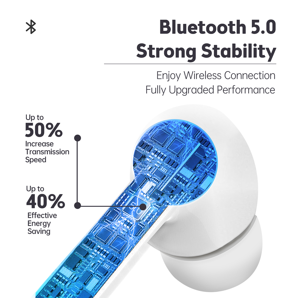 Wireless Solid-color Bluetooth, Waterproof Shockproof Noise Reduction Microphone High Fidelity, for Phones