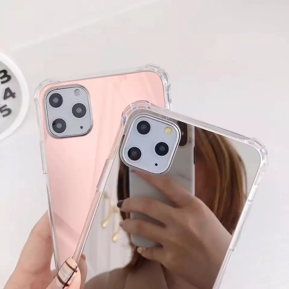 Phone Case with Mirror, Fall-proof Protective Material Dirt Resistant Shock Resistant Luxurious Design, for  IPhones