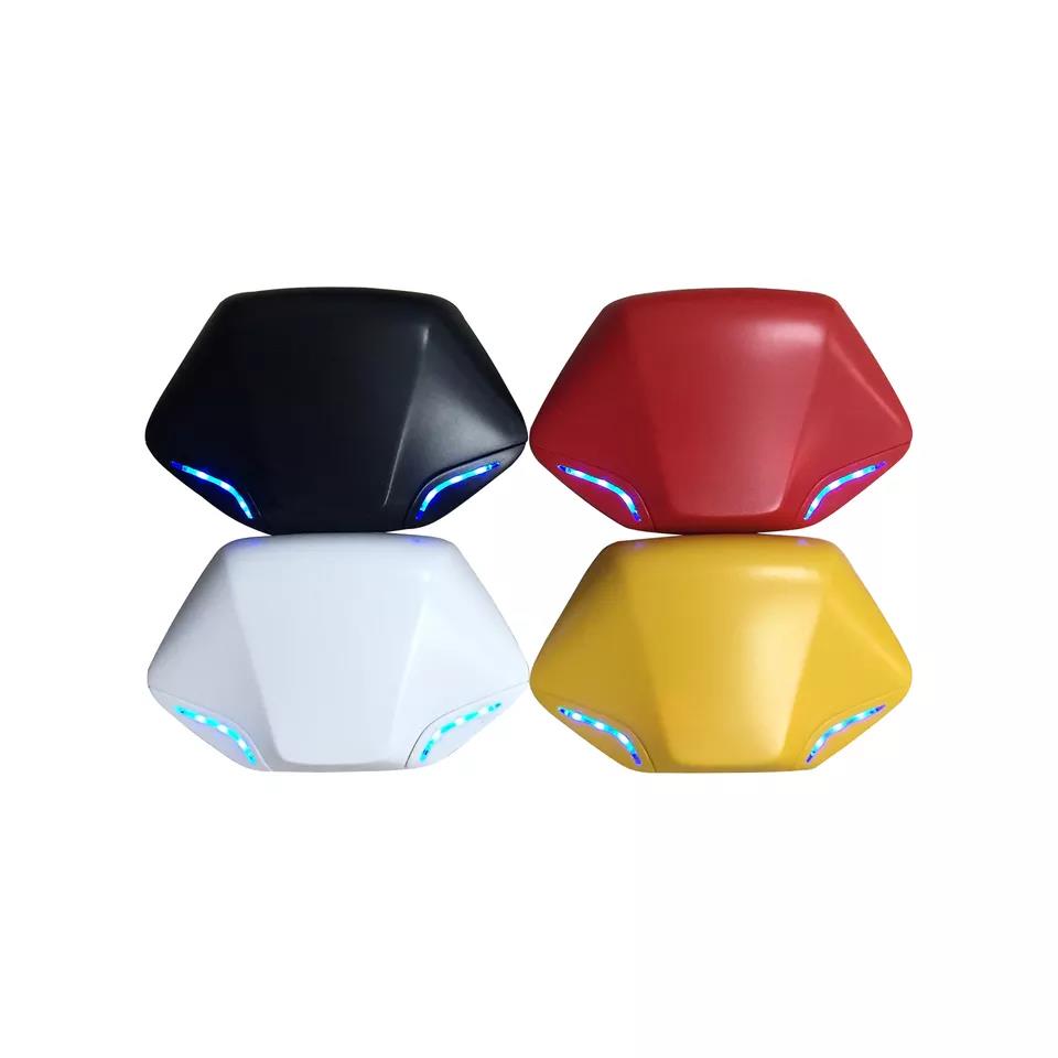 Wireless Earphone, Futuristic Design Multicolor Waterproof LED Display Shock Absorption, for Phones