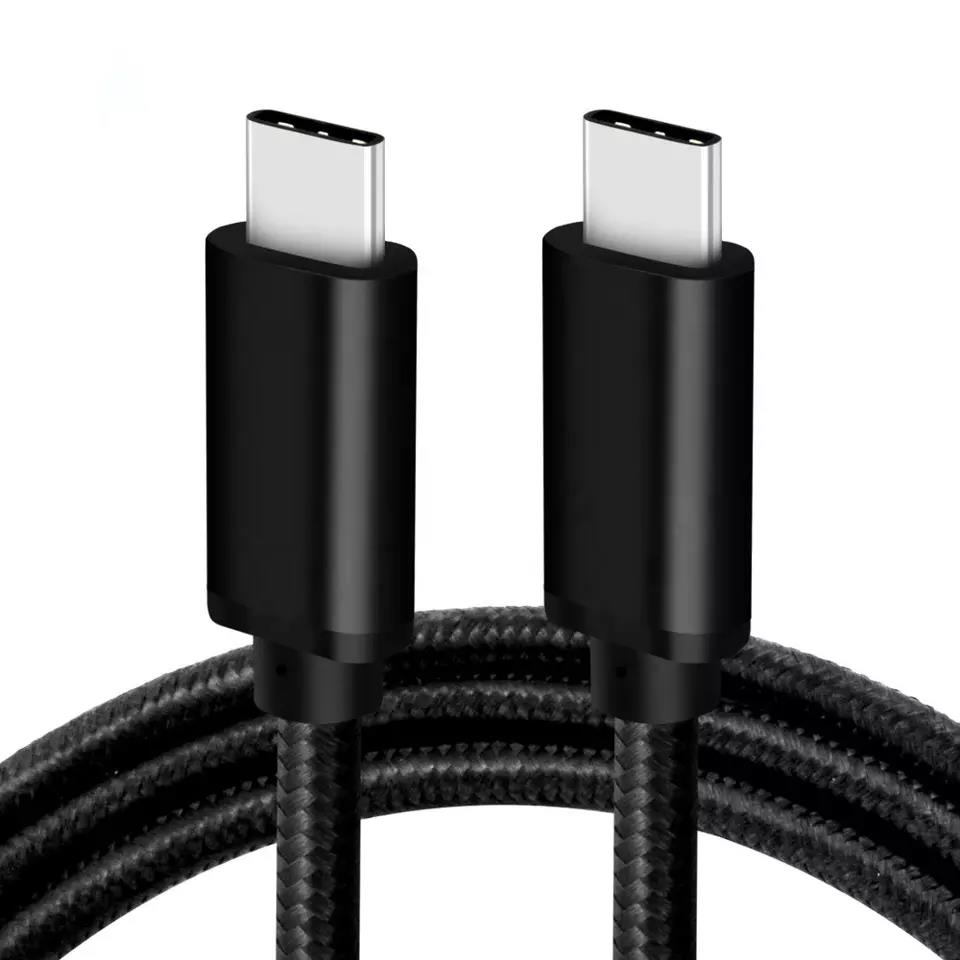 Black Type-C USB Cable, Fast Charging Wear Resistant Cable Protection Fast Transmission, for Phones