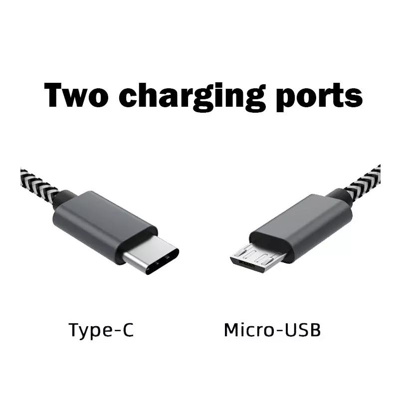 USB to Type-C Cable, Fun and Eye-catching Patterned Nylon Braided Fast Charging Double Ports Convenient, for Phones