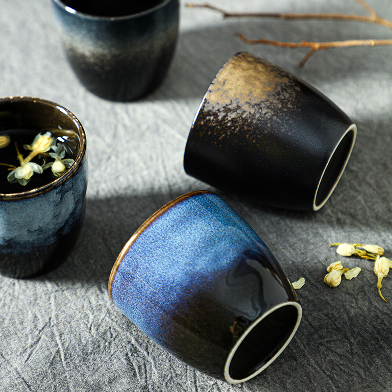 Handmade Ceramic Teacup, High Temperature Resistant Handmade 100ml Volumn ization, Arabian Style