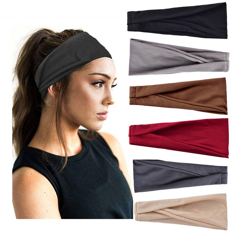 Hair Band, Multi-Color Solid Simple Design Soft Elastic Fabric Skin-friendly Wear Resistant, for Girls