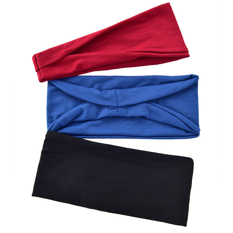 Hair Band, Multi-Color Solid Simple Design Soft Elastic Fabric Skin-friendly Wear Resistant, for Girls