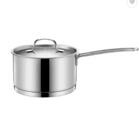 Food Grade Professional Milk Boiler, Stainless Steel 1.5L Capacity Ergonomic Design Easy to Clean, for Cooking