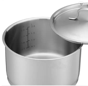 Food Grade Professional Milk Boiler, Stainless Steel 1.5L Capacity Ergonomic Design Easy to Clean, for Cooking