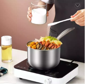 Milk Pot Soup Pot, Stainless Steel Healthy Material Multi-function Easy to Clean No Coating, for Kitchen