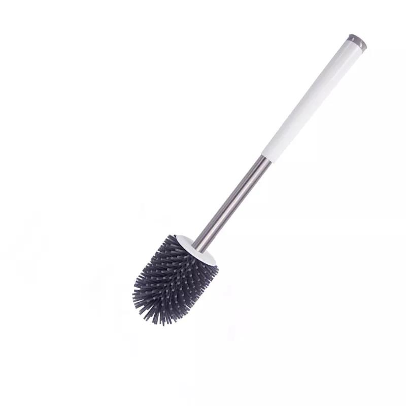 Toilet Brush, Square Silicone Material Comfortable Sanitary Deep Cleaning No Dead Corners TPR Material, for Home