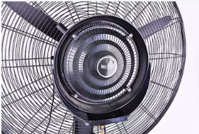 Standing Fan with Humidifier, 30in Water Sprayer Pure Copper Motor Mist Function 3 Settings 43L Water Tank, for Industry