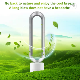 Air Circulation Bladeless Electric Fan, 40in 10 Speed Modes 9 Hour Timer Dehumidifier LED Digital Display, for Home