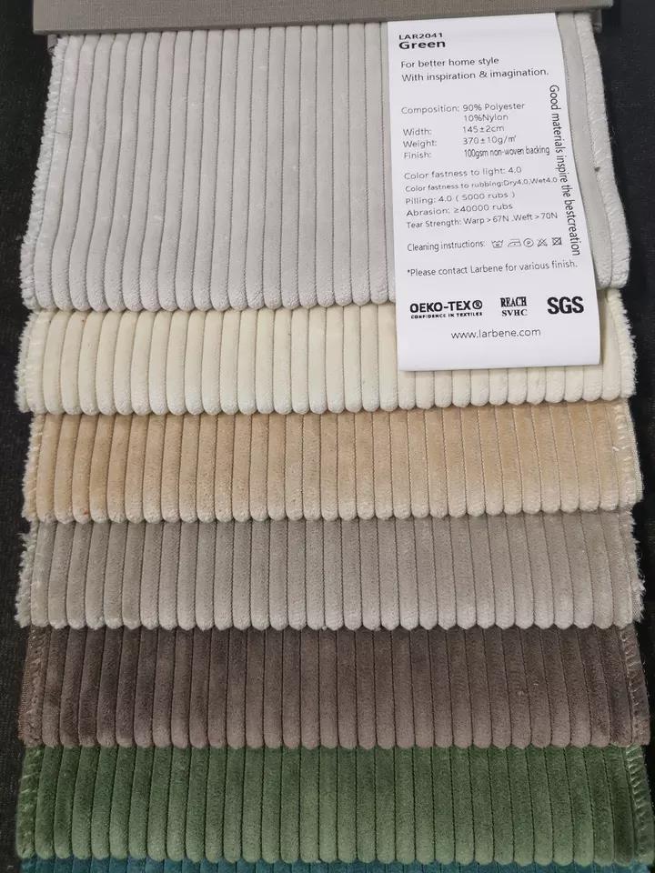 Sofa Velvet Fabric, 90% Polyester 10% Nylon No-woven Backing 500D*500D Eco-friendly Comfortable Ventilation, for Sofa