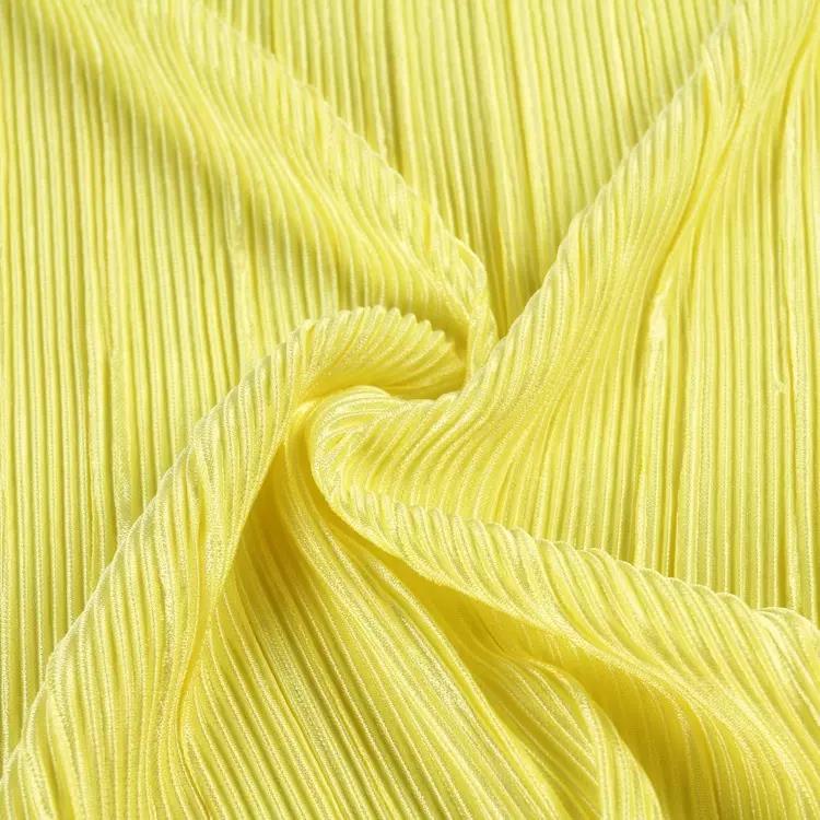 Crinkle Fabric, 100% Polyester ization Soft Skin-friendly Comfortable Anti-static Shrink-resistant, for Dresses