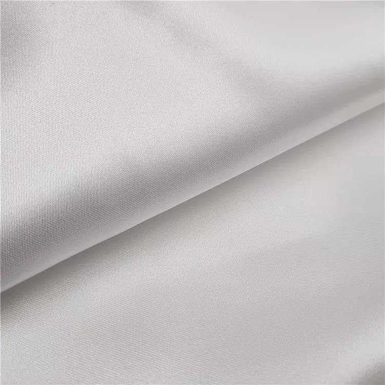 Bridal Satin Fabric, Woven Fabric ization Plain Dyed 75D*100D Yarn Count Shrink-resistant Anti-static, for Curtain