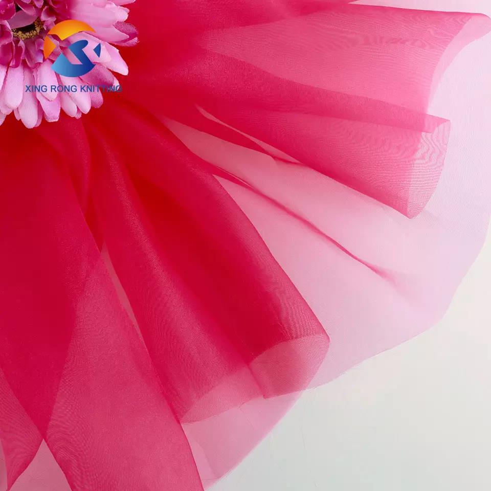 Gauze Fabric, Translucent 100% Nylon izable Soft Comfortable Yarn Dyed, for Bag Underwear
