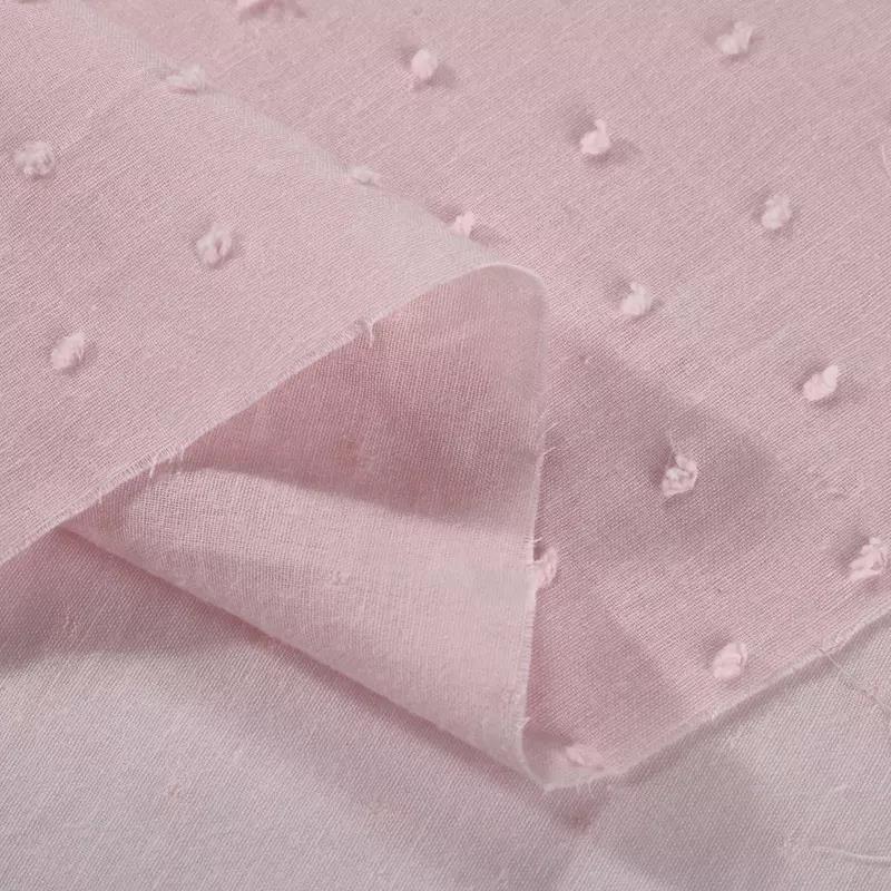 Organic Dimple Dot Fabric, 100% Cotton izable Organic Abrasion-resistant Plain Dyed, for Children's Dresses