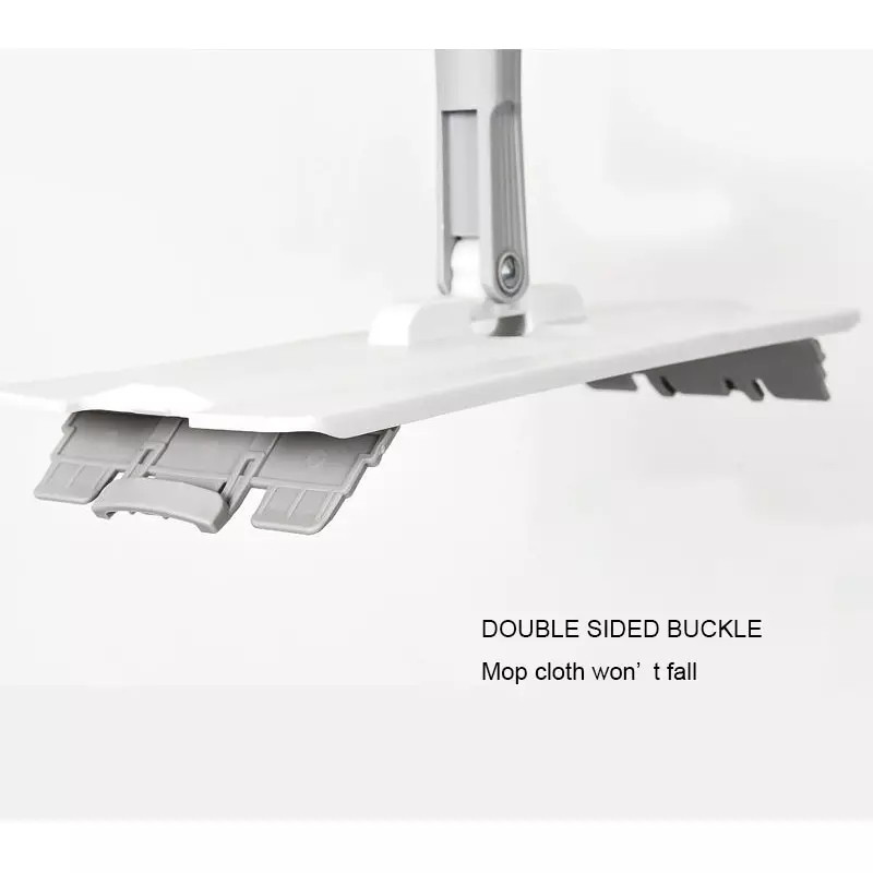  Flat Mop with Bucket, Two Mop Microfibre Fabric Cloth Portable Handle Double Barrel Design Thickened Mop, for Kitchen