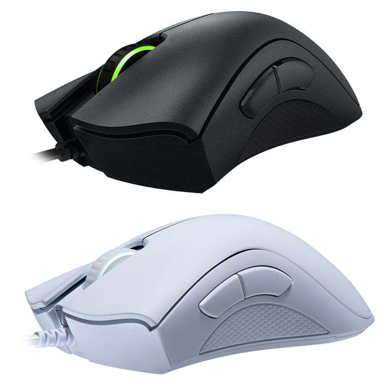 Original Razer Deathadder Mouse, Wired 6400DPI Optical Sensor 5 Independently Buttons High-Precision, for Laptop PC