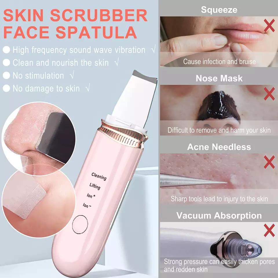 Electric Facial Peeling Sonic Cleaning Ultrasonic Blackhead Remover 