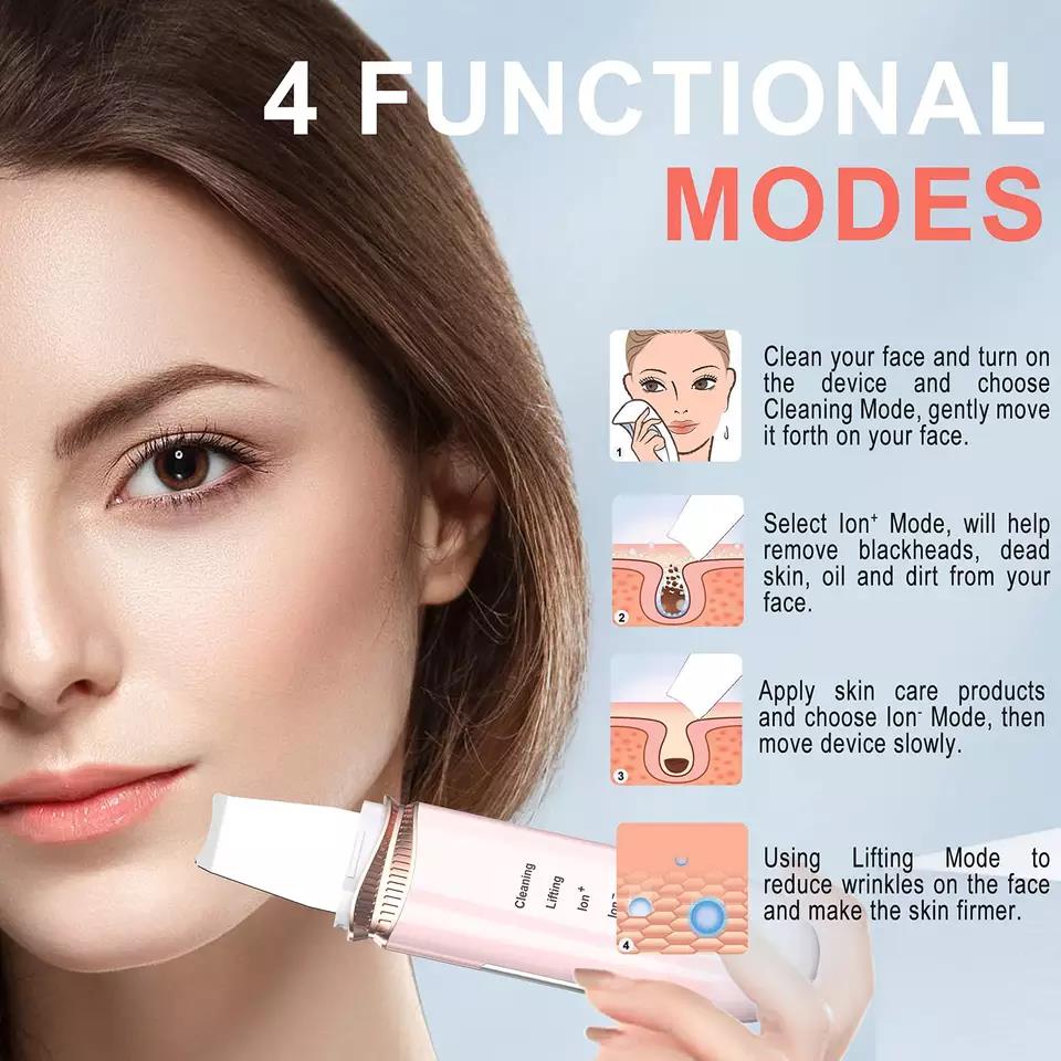 Electric Facial Peeling Sonic Cleaning Ultrasonic Blackhead Remover 