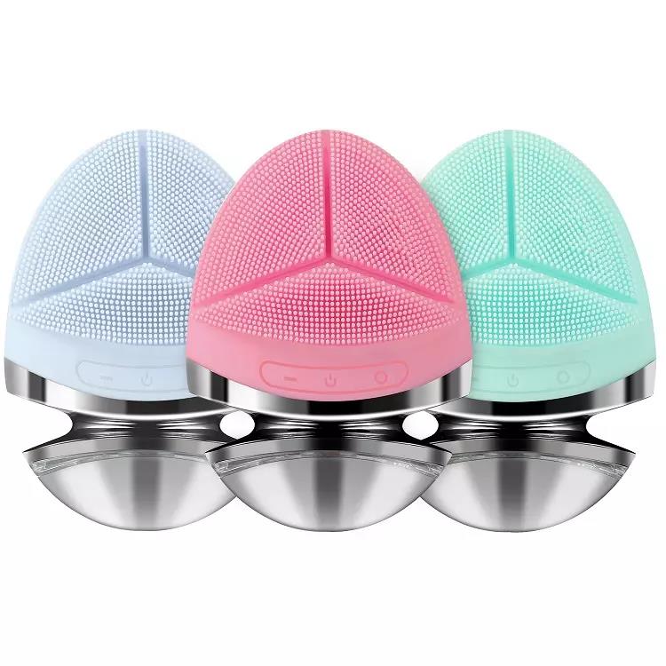Electric Facial Cleansing Brush Mini Silicone Vibration 