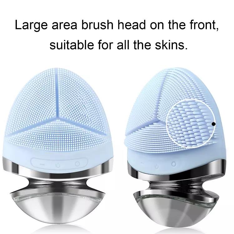 Electric Facial Cleansing Brush Mini Silicone Vibration 