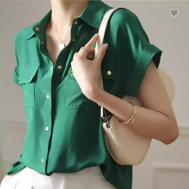 Professional White Shirt Office Lady