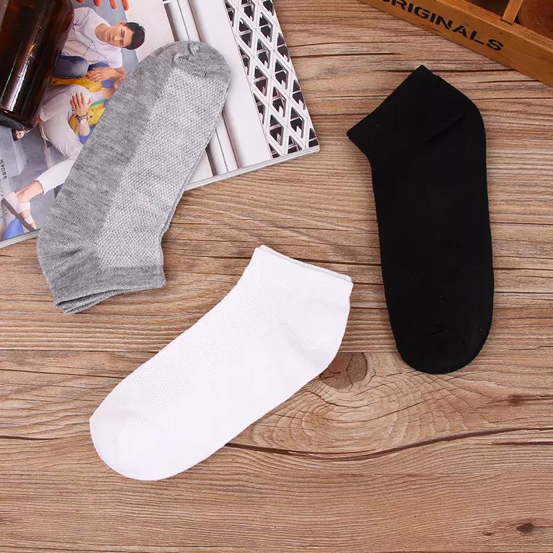 Sports Socks Men Cotton Hosiery Solid Ankle Socks Casual 