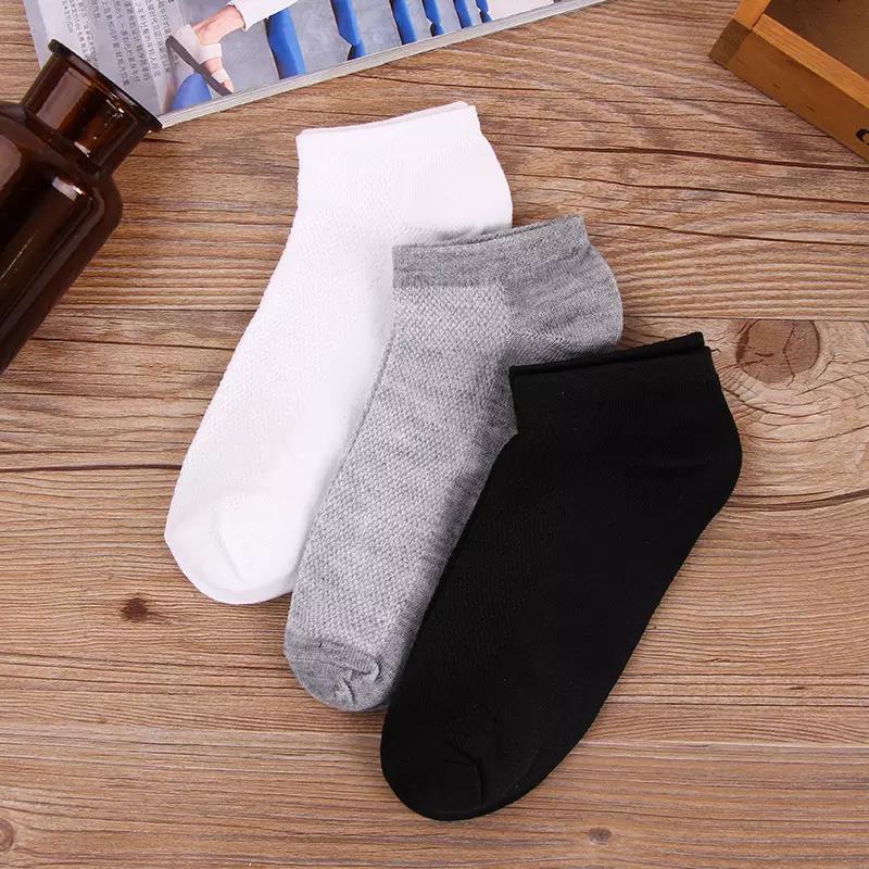Sports Socks Men Cotton Hosiery Solid Ankle Socks Casual 