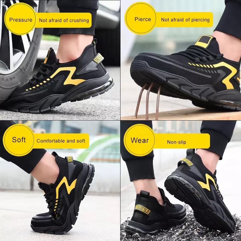 Safety Shoes Comfortable Anti-slip Construction Work Shoes Hiking 