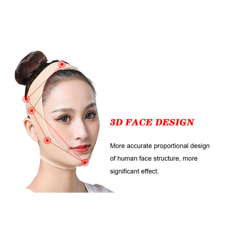 Double Chin Reduction Face Mask with Lifting Bandage Facial Belt for Thinning and Toning ﻿