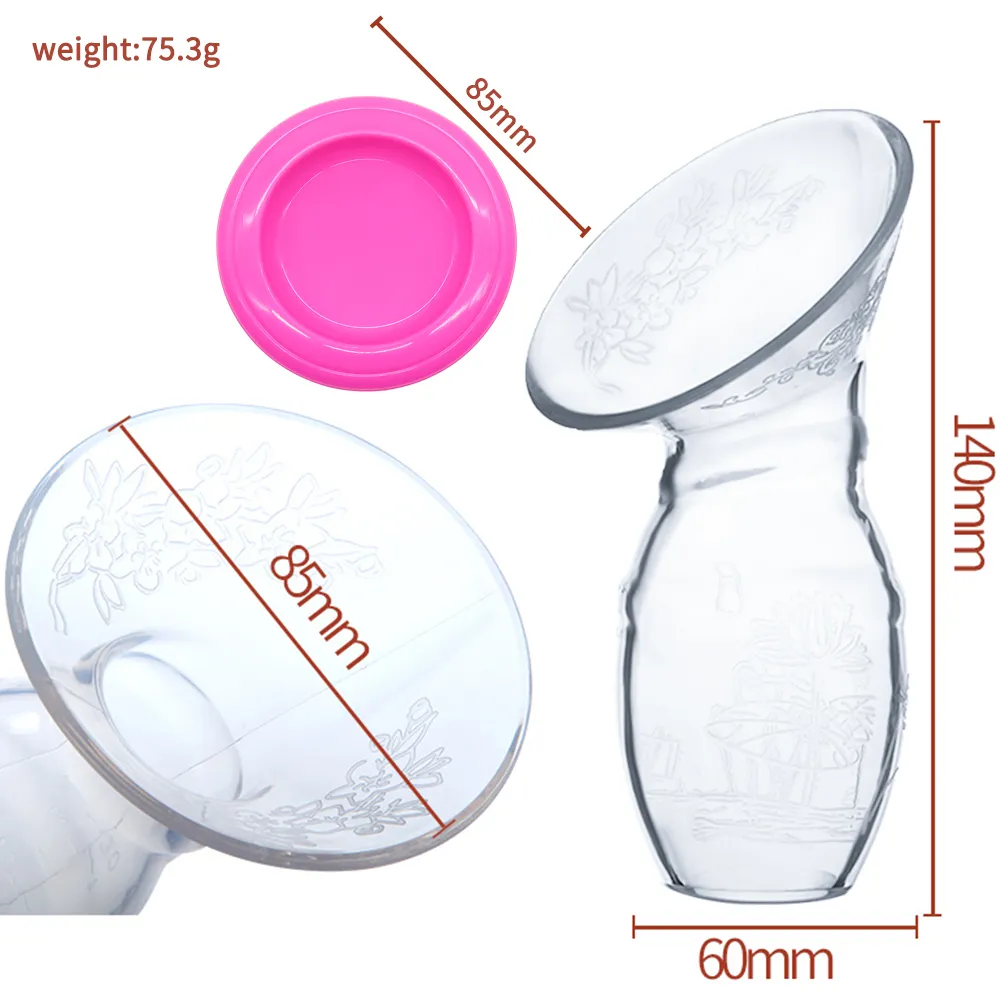 Portable BPA Free Silicone Breast feeding Suction milk breast pump